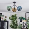 Koyoto Plafoniera, Lampada a sfera Blu, Oro, Verde, 3-Luci