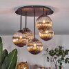 Chehalis Plafoniera, Lampada a sfera Grigio fumo, 5-Luci