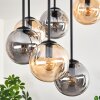 Gastor Plafoniera, Lampada a sfera Ambrato, Grigio fumo, 9-Luci