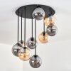 Gastor Plafoniera, Lampada a sfera Ambrato, Grigio fumo, 9-Luci