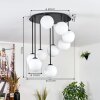 Gastor Plafoniera, Lampada a sfera Bianco, 9-Luci