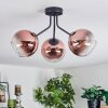 Koyoto Plafoniera, Lampada a sfera Chiaro, Ramato, 3-Luci