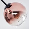 Koyoto Plafoniera, Lampada a sfera Chiaro, Ramato, 3-Luci