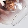 Koyoto Plafoniera, Lampada a sfera Chiaro, Ramato, 3-Luci