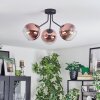Koyoto Plafoniera, Lampada a sfera Chiaro, Ramato, 3-Luci