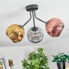 Ripoll Plafoniera, Lampada a sfera Oro, Ramato, Grigio fumo, 3-Luci