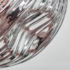 Ripoll Plafoniera, Lampada a sfera Oro, Ramato, Grigio fumo, 3-Luci