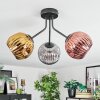 Ripoll Plafoniera, Lampada a sfera Oro, Ramato, Grigio fumo, 3-Luci