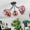 Koyoto Plafoniera, Lampada a sfera 52 cm Chiaro, Ramato, 5-Luci