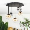 Chehalis Plafoniera, Lampada a sfera Ambrato, Chiaro, Grigio fumo, 5-Luci