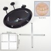 Chehalis Plafoniera, Lampada a sfera 45 cm Ambrato, 5-Luci