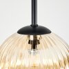 Chehalis Plafoniera, Lampada a sfera 45 cm Ambrato, 5-Luci