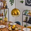 Koyoto Lampadario a sospensione, Lampada a sfera, Lampada a sospensione Oro, Nero, 1-Luce