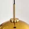 Koyoto Lampadario a sospensione, Lampada a sfera, Lampada a sospensione Oro, Nero, 1-Luce