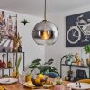 Koyoto Lampadario a sospensione, Lampada a sfera, Lampada a sospensione Oro, Nero, 1-Luce