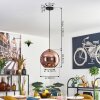 Koyoto Lampadario a sospensione, Lampada a sfera, Lampada a sospensione Oro, Nero, 1-Luce