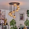 Koyoto Plafoniera, Lampada a sfera Ambrato, 9-Luci