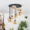 Koyoto Plafoniera, Lampada a sfera Ambrato, 9-Luci
