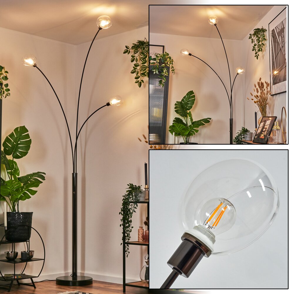 Nikkala Lampada da terra Cromo, Nero, 3-Luci main product photo