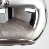 Koyoto Plafoniera, Lampada a sfera Cromo, Grigio fumo, 9-Luci