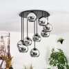 Koyoto Plafoniera, Lampada a sfera Cromo, Grigio fumo, 9-Luci