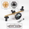 Ripoll Lampada a sfera, Applique Oro, Nero, 3-Luci