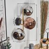Gastor Lampada a sfera, Applique Oro, Nero, 3-Luci