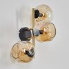 Gastor Lampada a sfera, Applique Oro, Nero, 3-Luci