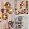 Koyoto Lampada a sfera, Applique Oro, Nero, 3-Luci