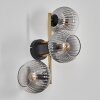 Koyoto Lampada a sfera, Applique Oro, Nero, 3-Luci