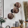 Koyoto Lampada a sfera, Applique Oro, Nero, 3-Luci