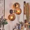 Koyoto Lampada a sfera, Applique Oro, Nero, 3-Luci