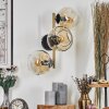 Gastor Lampada a sfera, Applique Oro, Nero, 3-Luci