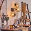 Gastor Lampada a sfera, Applique Oro, Nero, 3-Luci