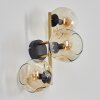 Gastor Lampada a sfera, Applique Oro, Nero, 3-Luci