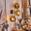 Ripoll Lampada a sfera, Applique Oro, Nero, 3-Luci