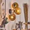 Koyoto Lampada a sfera, Applique 30 cm Oro, Nero, 3-Luci
