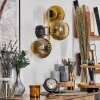 Koyoto Lampada a sfera, Applique 30 cm Oro, Nero, 3-Luci
