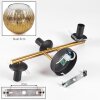 Ripoll Lampada a sfera, Applique Oro, Nero, 3-Luci