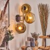Ripoll Lampada a sfera, Applique Oro, Nero, 3-Luci