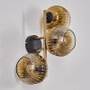 Ripoll Lampada a sfera, Applique Oro, Nero, 3-Luci