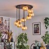 Koyoto Plafoniera, Lampada a sfera 57 cm Ambrato, 9-Luci