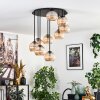 Koyoto Plafoniera, Lampada a sfera 57 cm Ambrato, 9-Luci
