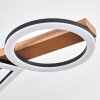 Tavon Plafoniera LED Legno scuro, Nero, 1-Luce