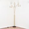 Bassagoda Lampada da terra Ottone, Nero, 3-Luci