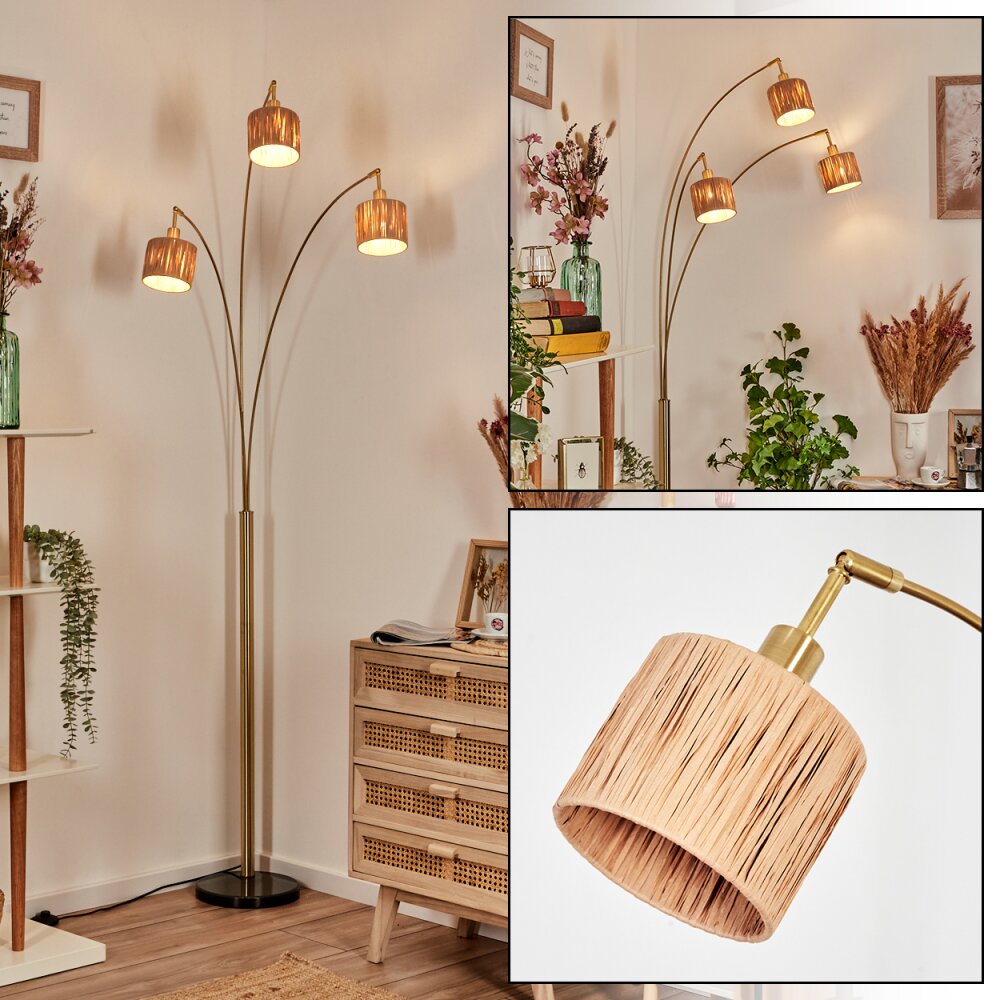 Granja Lampada da terra Ottone, Nero, 3-Luci main product photo