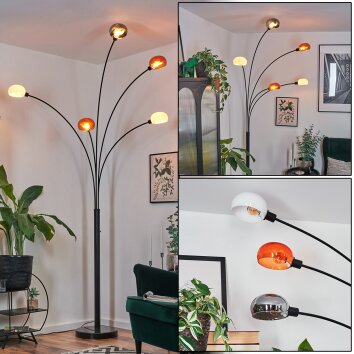 Nikkala Lampada da terra Nero, 5-Luci
