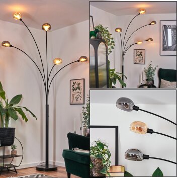 Nikkala Lampada da terra Nero, 5-Luci