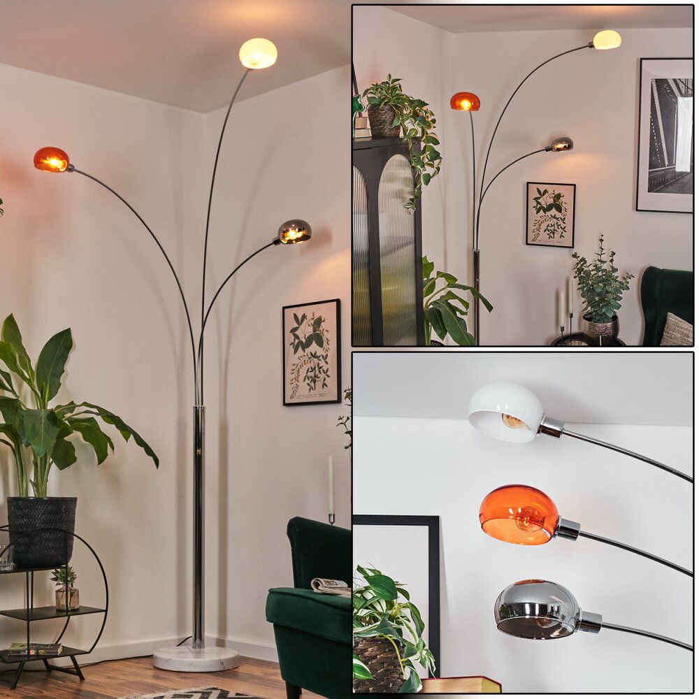 Nikkala Lampada da terra Cromo, Bianco, 3-Luci main product photo