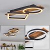 Cascada Plafoniera LED Marrone, Aspetto del legno, Nero, 1-Luce